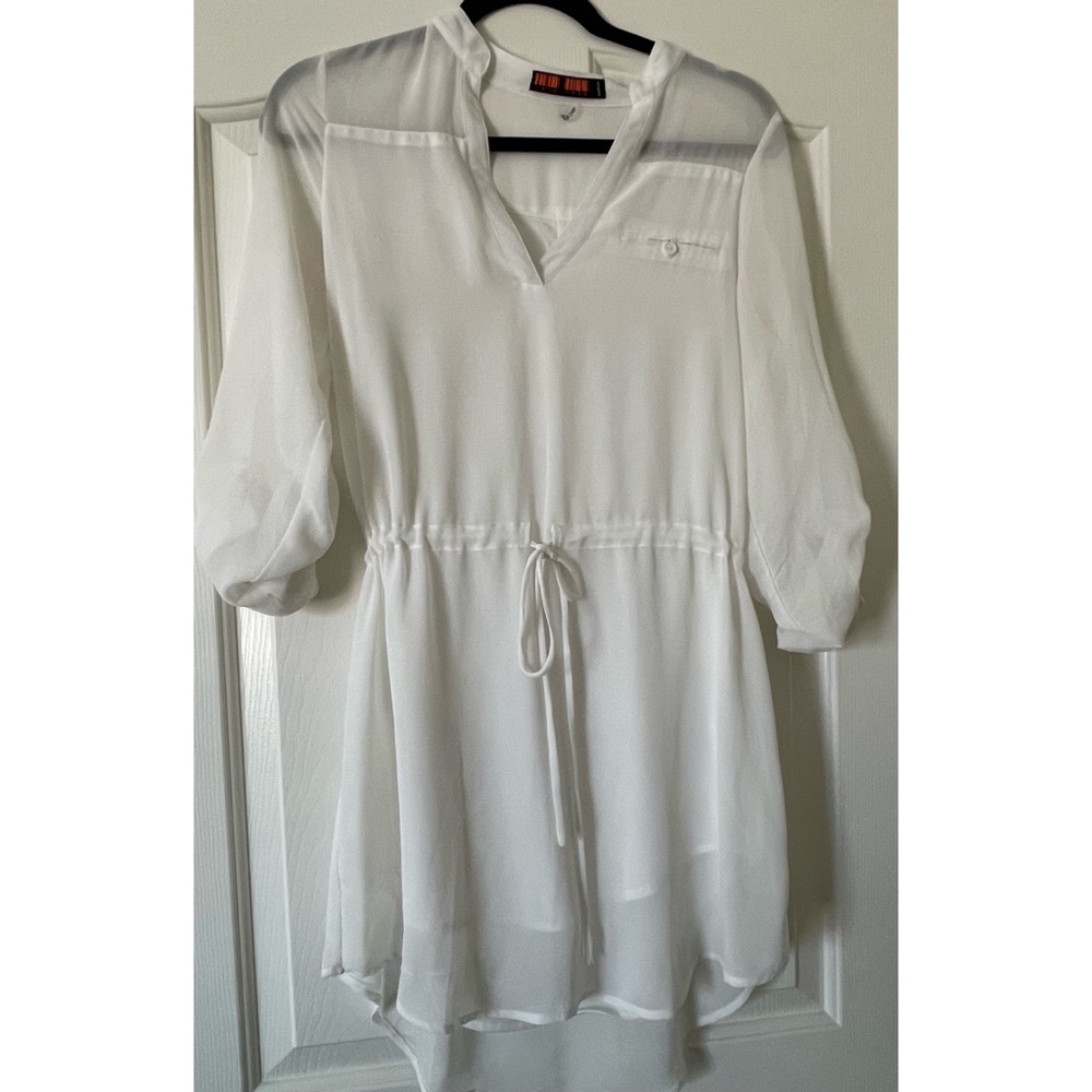 Love Tree White Sheer Dress